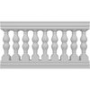 Ekena Millwork Fiberthane Avalon Balustrade Railing Kit, Style L (6 7/8" On-Center Spacing to Pass 4" Sphere Code) BALK35X060AVL